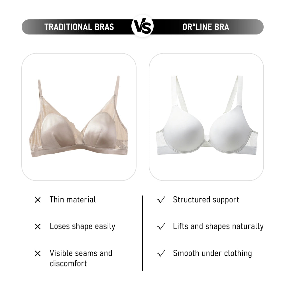Seamless Soft Wire Plunge Bra Deep V Push Up Smooth Bralette