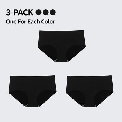 3-Pack Seamless Panties |  Plus Size Seamless Breathable Sexy Butt Lifting Bikini Panty