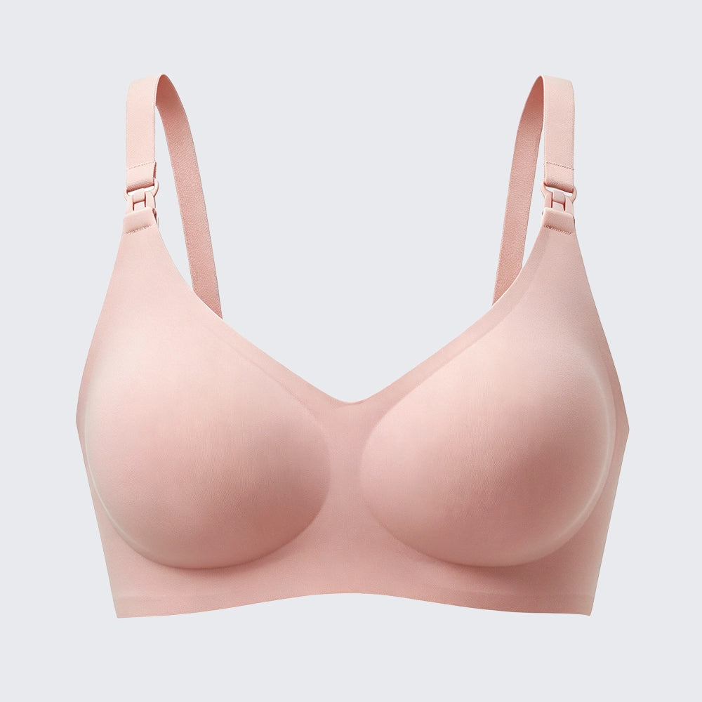 Seamless Front Clip Nursing Bra Plus Size Wirefree Maternity Bralette