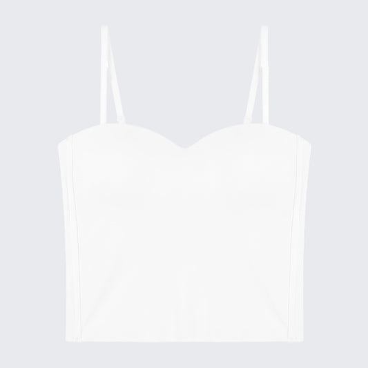 Plus Size Ice Silk Seamless Cami Top Solid Latex Undershirt