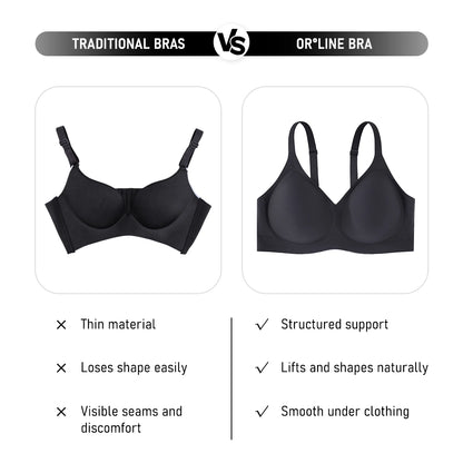 Seamless Wirefree Bra Soft Breathable Everyday Underwear for Women