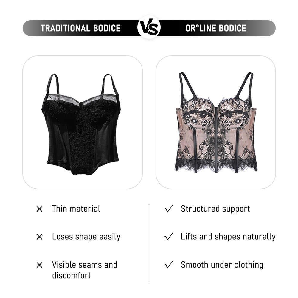 Women's Outerwear Lace Hollow Out Padded Corset Top