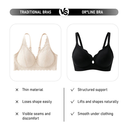 Seamless Wirefree Full Coverage Bra Plus Size Push Up Soft Support Bralette