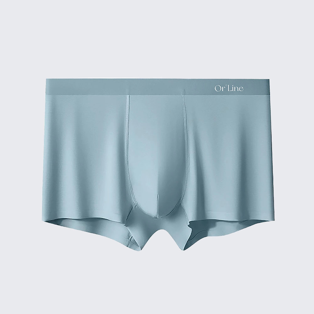 Men's Modal Underwear Mid Rise Seamless Breathable Boxer Briefs