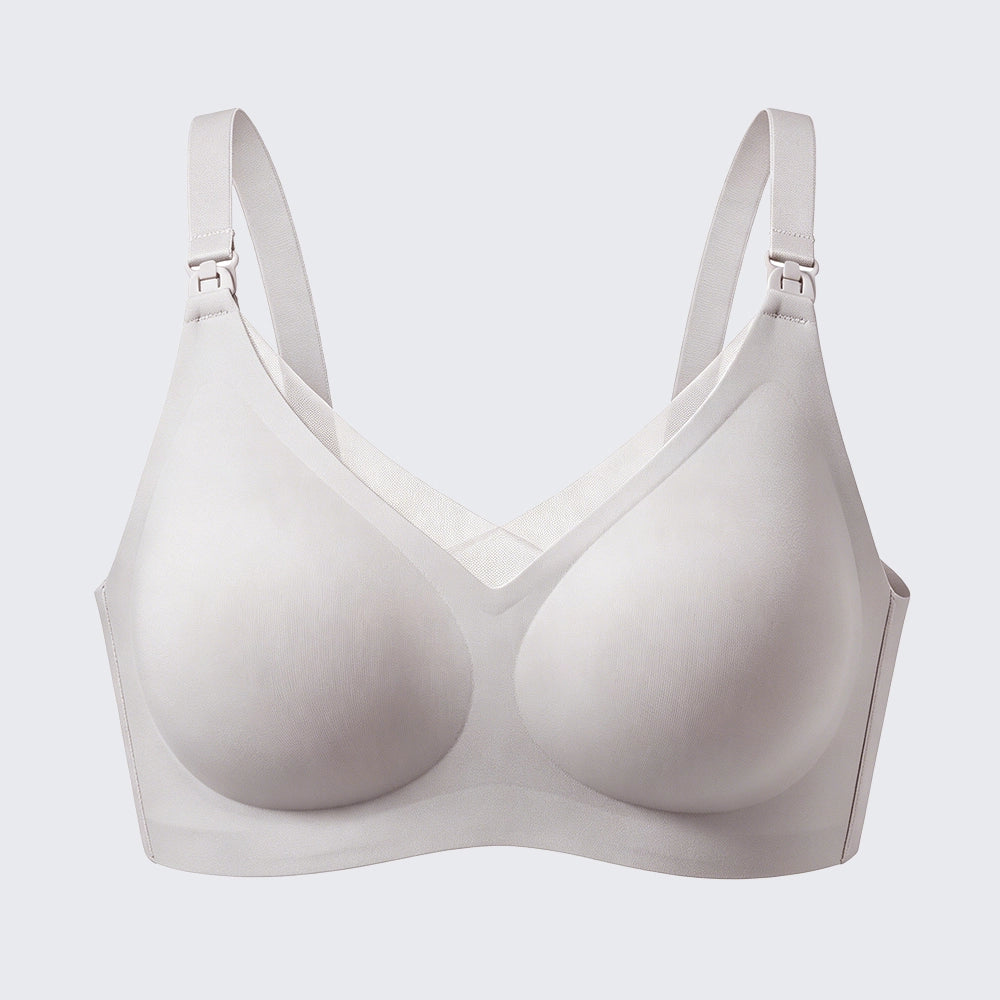 Seamless Front Clip Nursing Bra Wirefree Anti-Sagging Maternity Bralette