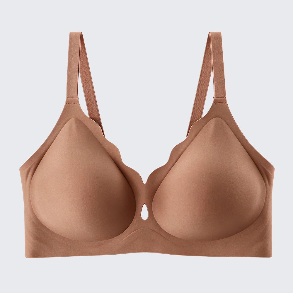 Seamless Wirefree Full Coverage Bra Plus Size Push Up Soft Support Bralette