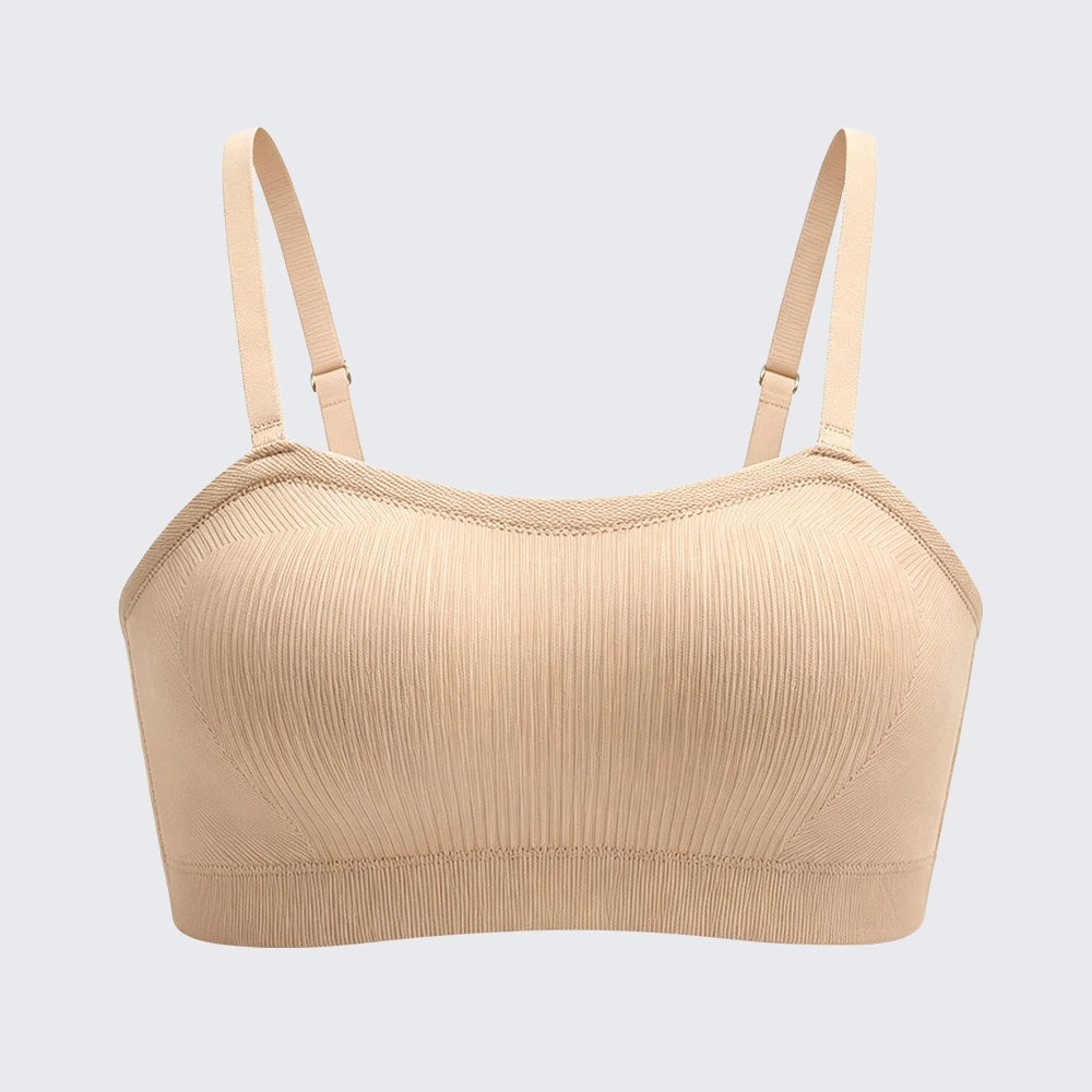 Invisible Strapless Push Up Bra for Women | Seamless Anti-Slip Bandeau Bra