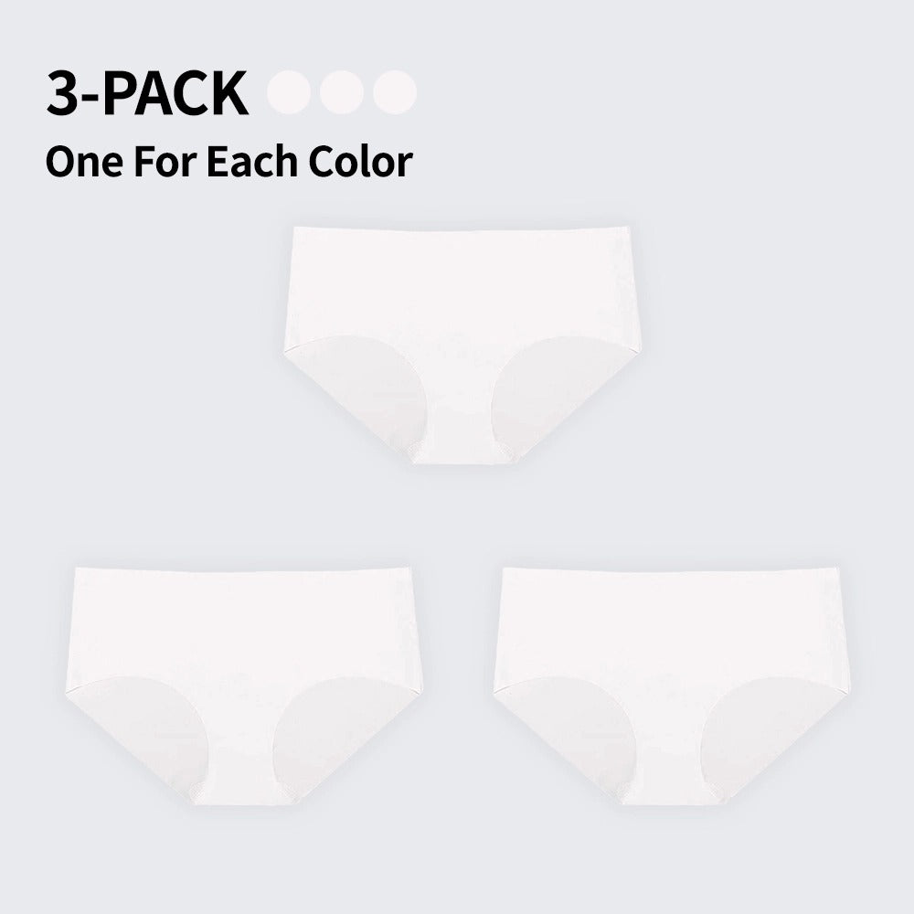 3-Pack Seamless Panties |  Plus Size Seamless Breathable Sexy Butt Lifting Bikini Panty