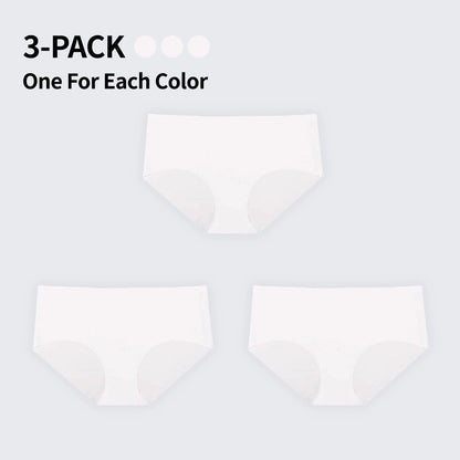 3-Pack Seamless Panties |  Plus Size Seamless Breathable Sexy Butt Lifting Bikini Panty