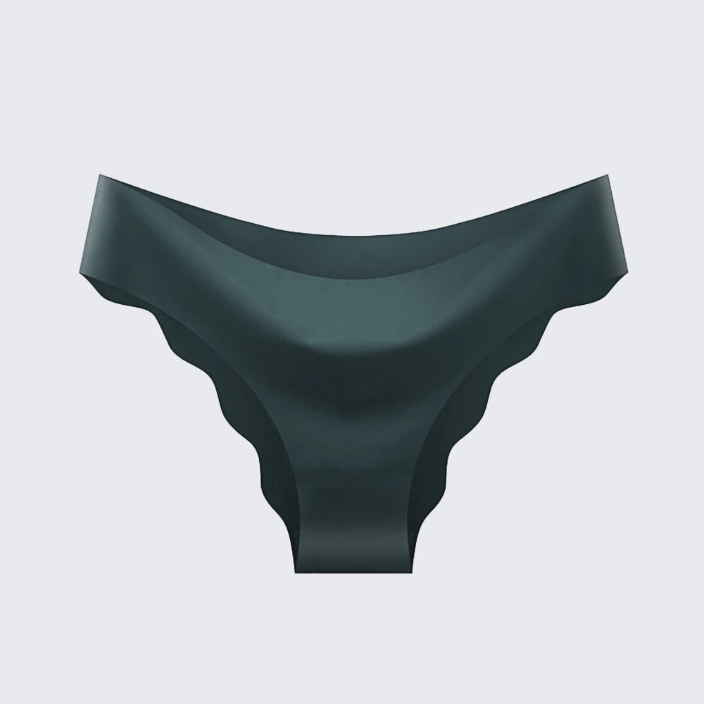 [3+ Items, 170 EGP Each] Women's Plus Size Seamless Ice Silk Bikini Breathable Wave Edge