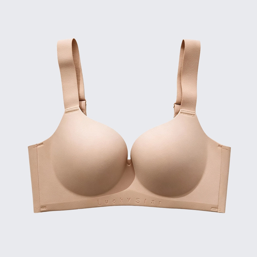 Plus Size One Piece Molded Wireless Bra -- Seamless Push Up, Nude Shades & COD Fast Delivery | Orline Egypt