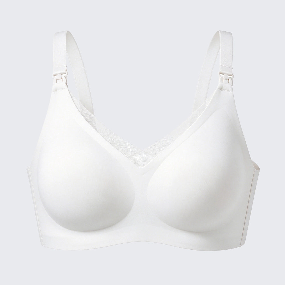 Seamless Front Clip Nursing Bra Wirefree Anti-Sagging Maternity Bralette