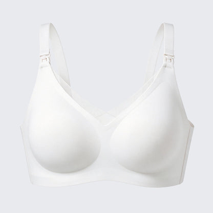 Seamless Front Clip Nursing Bra Wirefree Anti-Sagging Maternity Bralette
