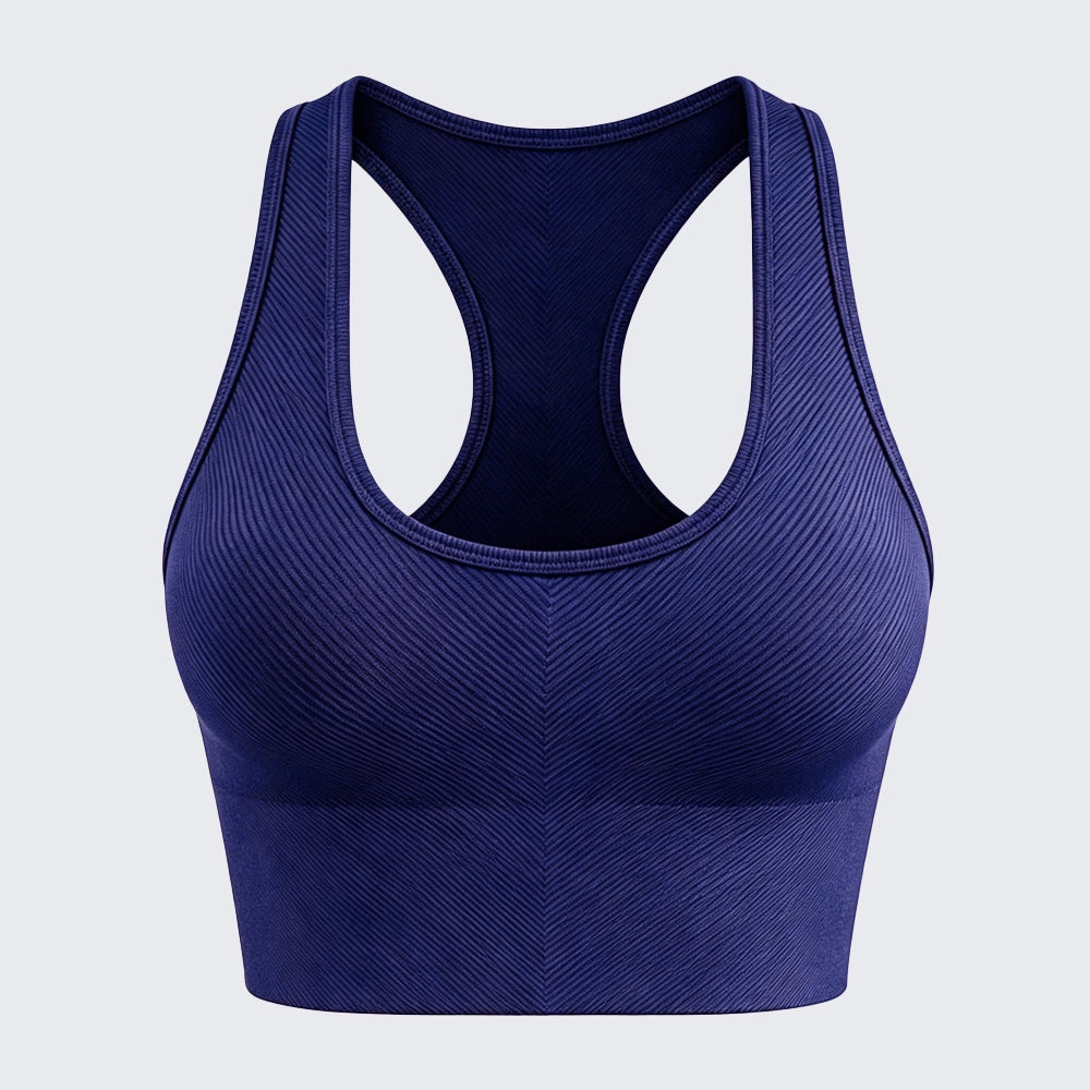 Plus Size Seamless Yoga Bra U Shaped Back Wireless Push Up