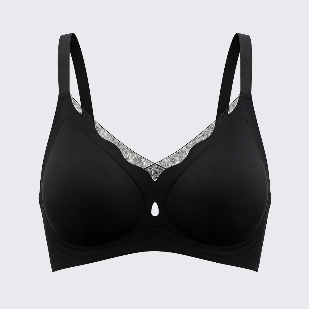Seamless Wirefree Push Up Bra Anti-Sagging Plus Size Soft Support Bralette