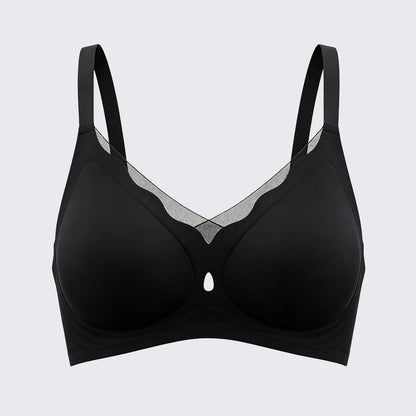 Seamless Wirefree Push Up Bra Anti-Sagging Plus Size Soft Support Bralette