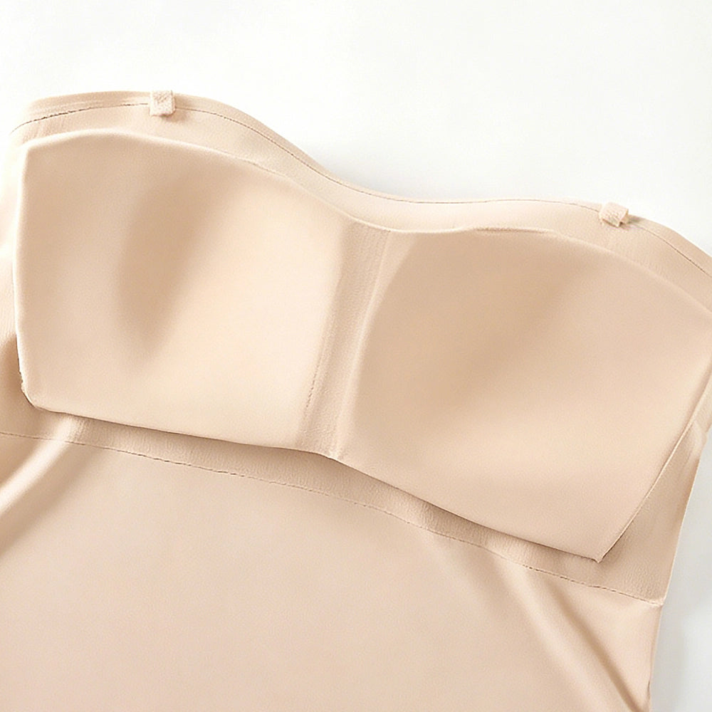 Seamless Side Smoothing Camisole Built-in Bra Push Up Plus Size Top