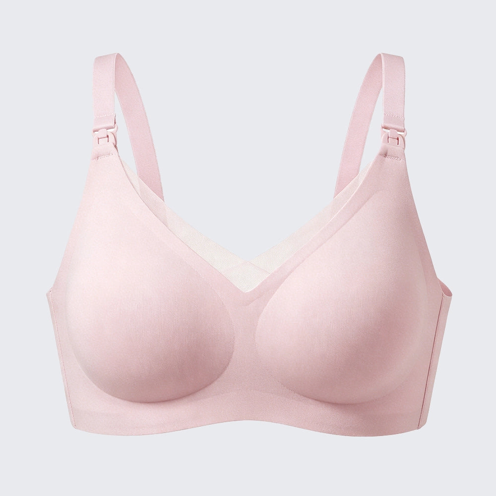 Seamless Front Clip Nursing Bra Wirefree Anti-Sagging Maternity Bralette