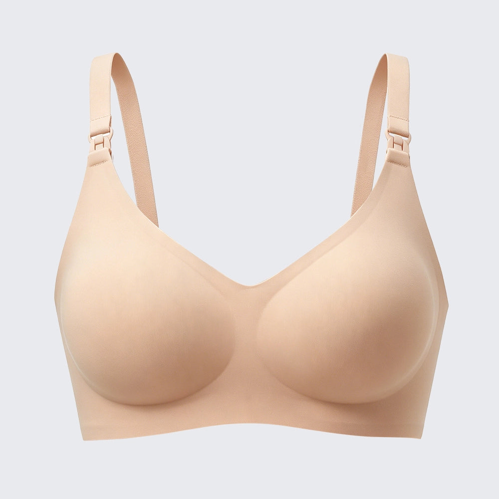 Seamless Front Clip Nursing Bra Plus Size Wirefree Maternity Bralette