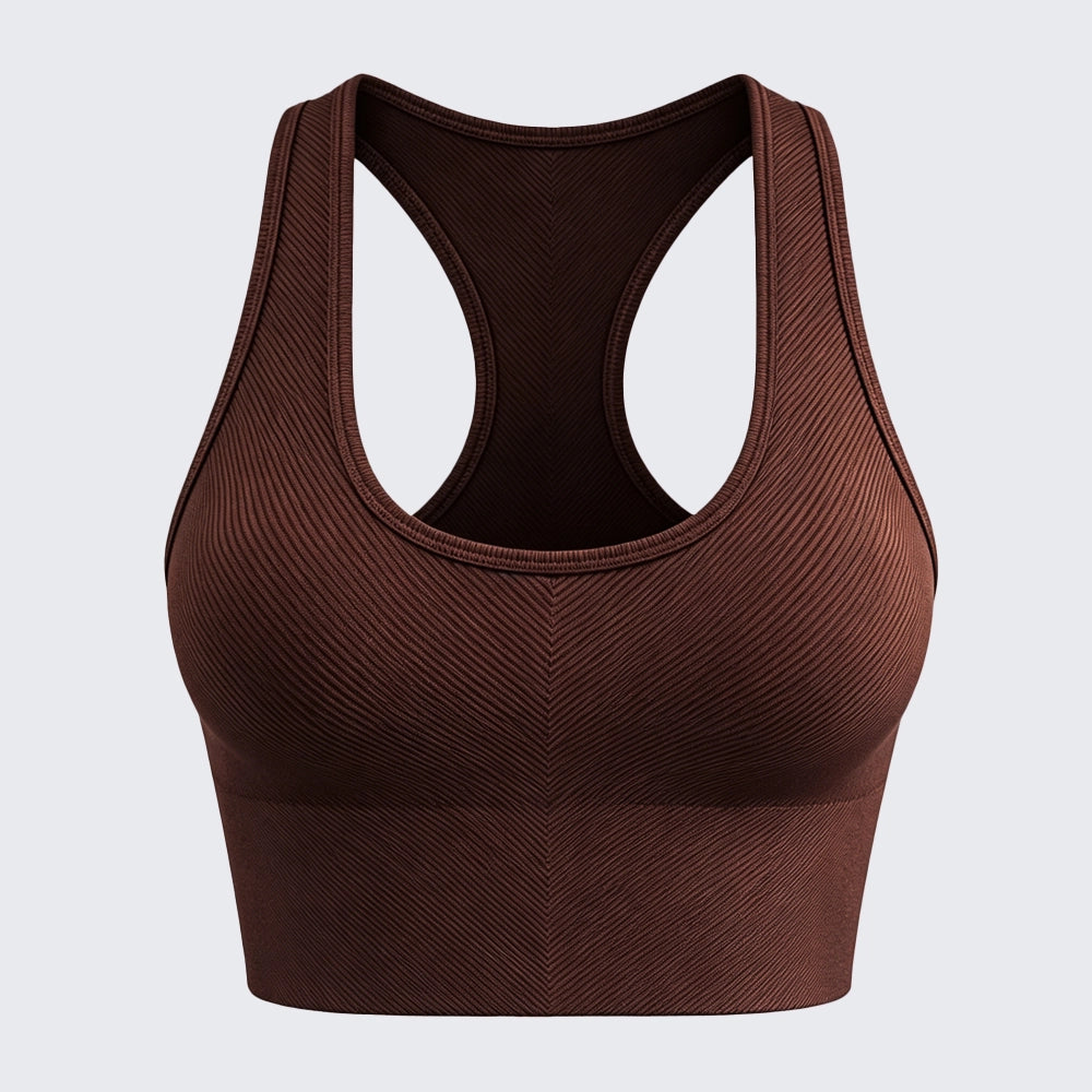 Plus Size Seamless Yoga Bra U Shaped Back Wireless Push Up