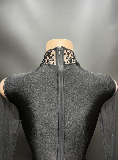 Beaded Sequin Embellished Bodysuit