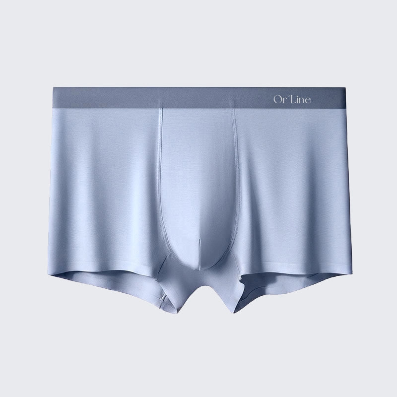 Men's Modal Underwear Mid Rise Seamless Breathable Boxer Briefs