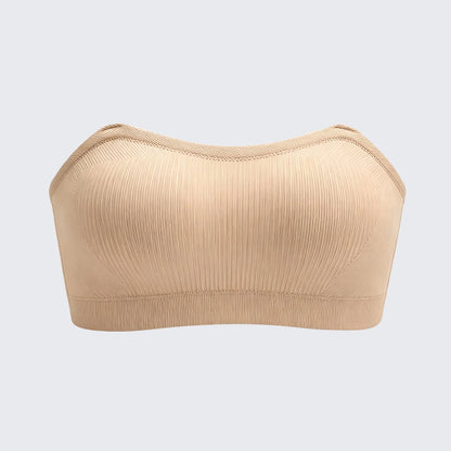 Invisible Strapless Push Up Bra for Women | Seamless Anti-Slip Bandeau Bra