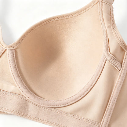 Seamless Deep V Memory Underwire Push Up Bra Plus Size Shaping Bralette