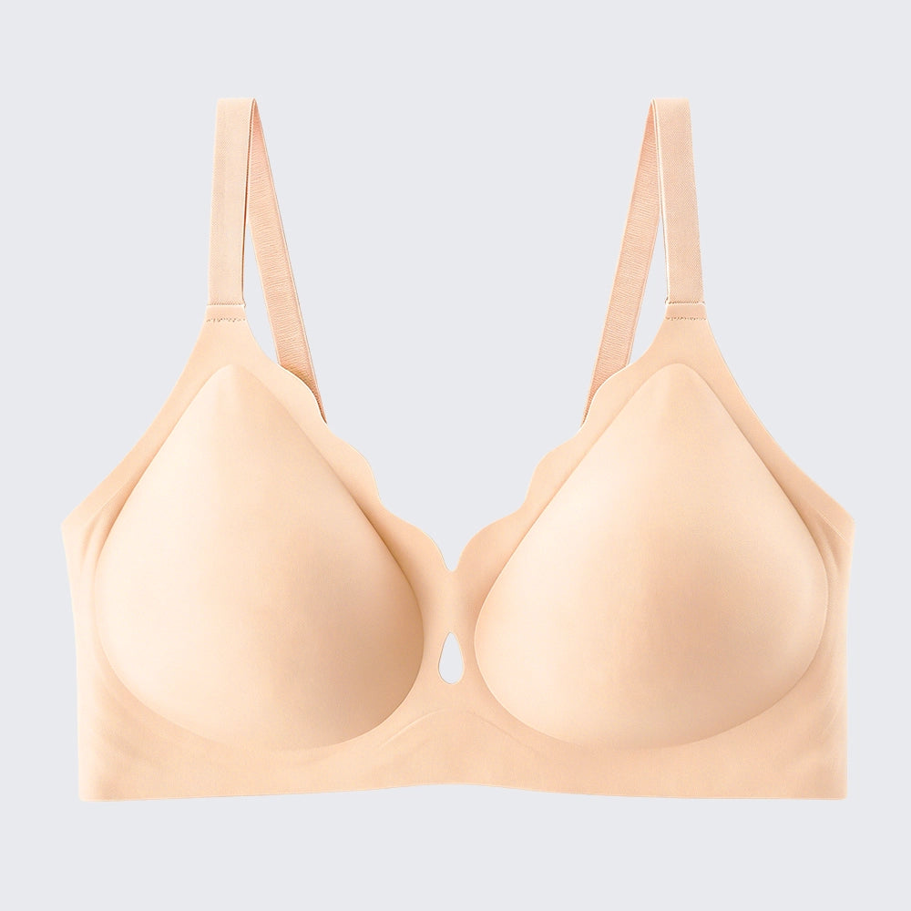 Seamless Wirefree Full Coverage Bra Plus Size Push Up Soft Support Bralette