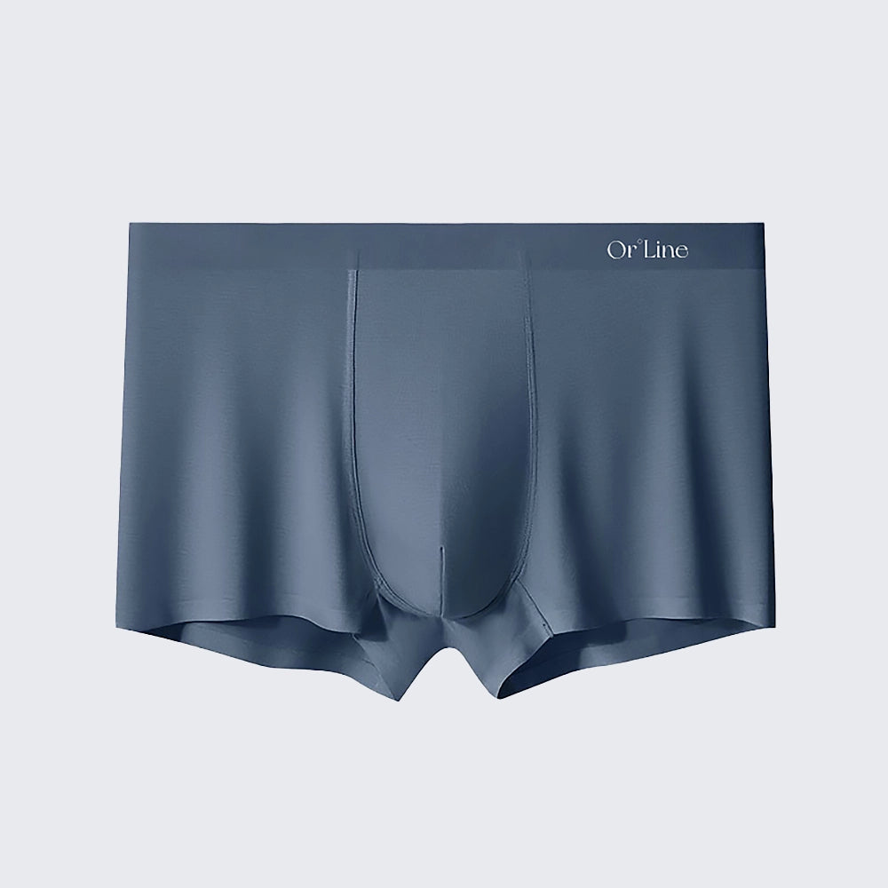 Men's Modal Underwear Mid Rise Seamless Breathable Boxer Briefs