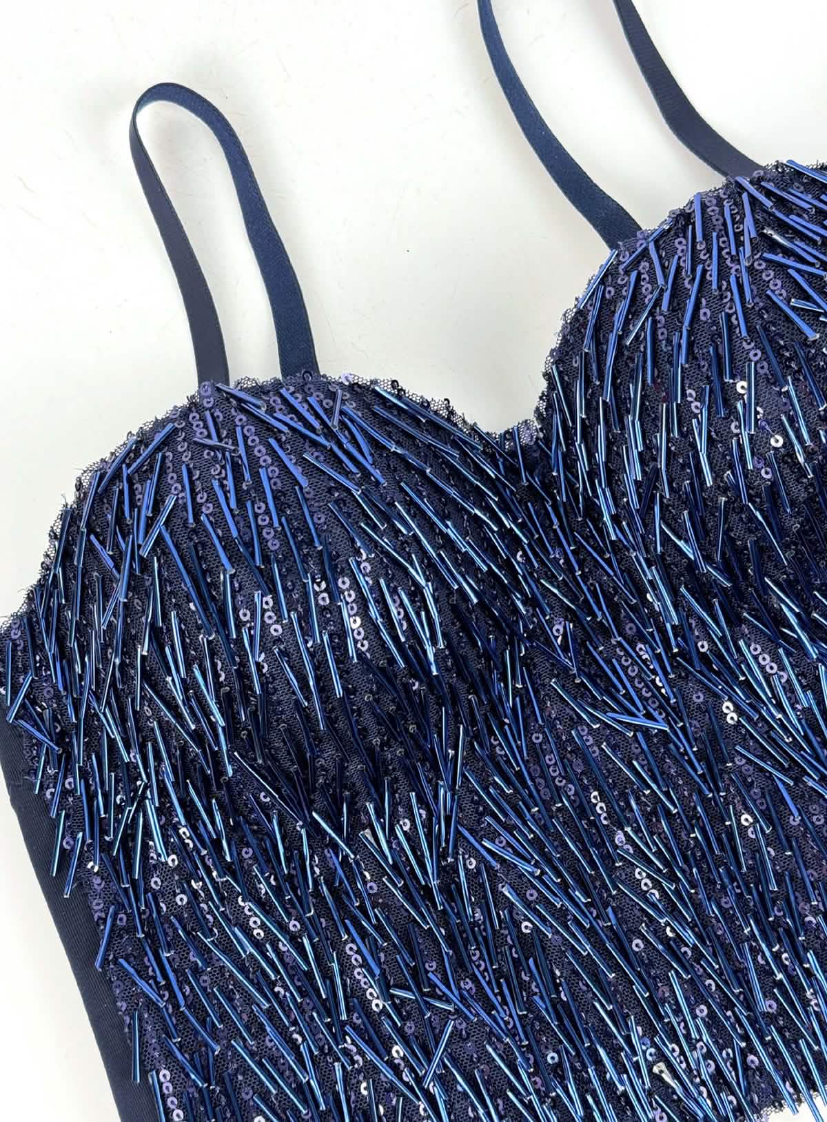 Glint – Sequin & Bead-Embellished Camisole Crop Top