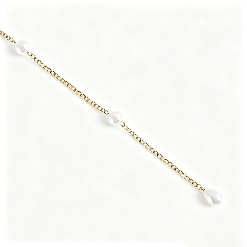 [2+ Items, 300 EGP Each] Versatile Faux Pearl Waist Chain for Women Simple Fashion Design
