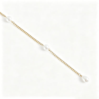 [2+ Items, 300 EGP Each] Versatile Faux Pearl Waist Chain for Women Simple Fashion Design