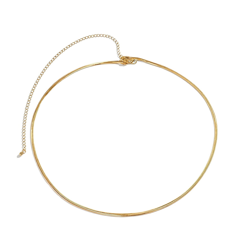 [2+ Items, 300 EGP Each] Women's Fashion Multi-Layer Vintage Snake Bone Waist Chain