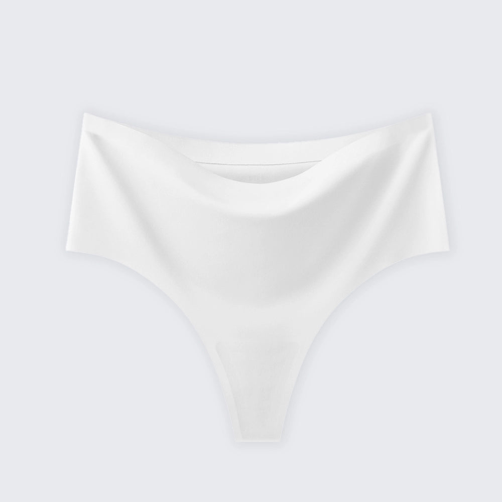 [3+ Items, 170 EGP Each] Women's Seamless Ice Silk Thong Underwear Leopard Print & Solid Color Panties