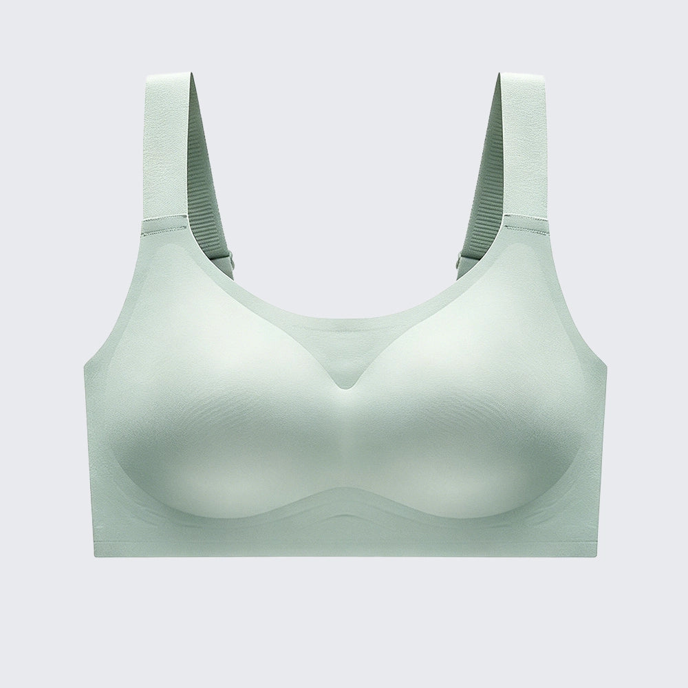 Seamless Wirefree Minimizer Bra Plus Size Anti-Sagging Side Smoothing Bralette