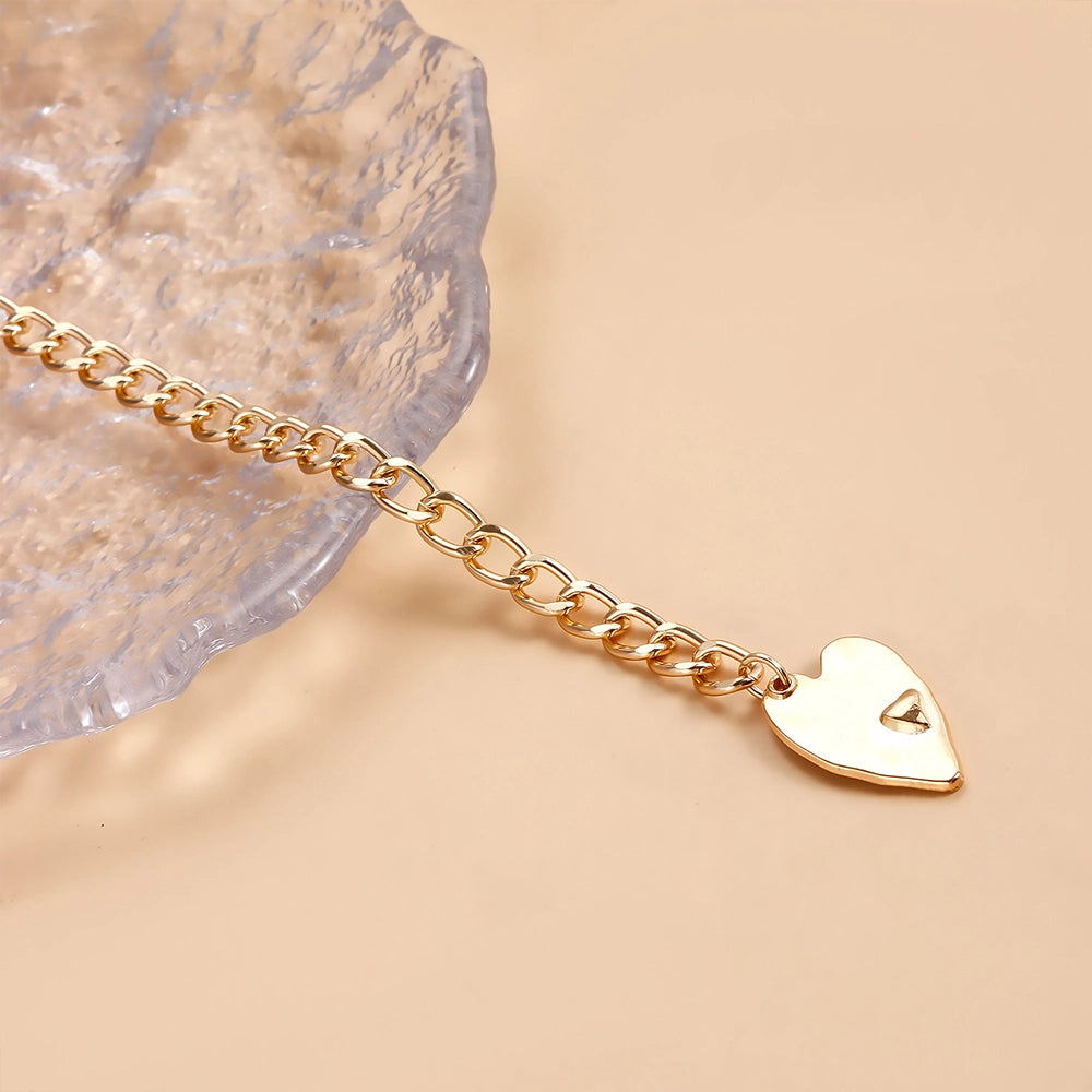 [2+ Items, 300 EGP Each] Heart Metal Waist Chain for Women Retro Sexy Body Jewelry