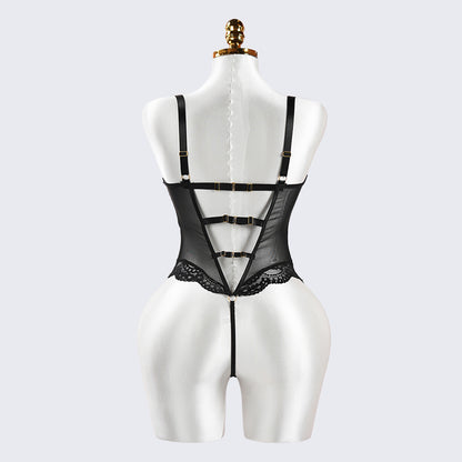 Black Temptation Sexy Tight Bodysuit