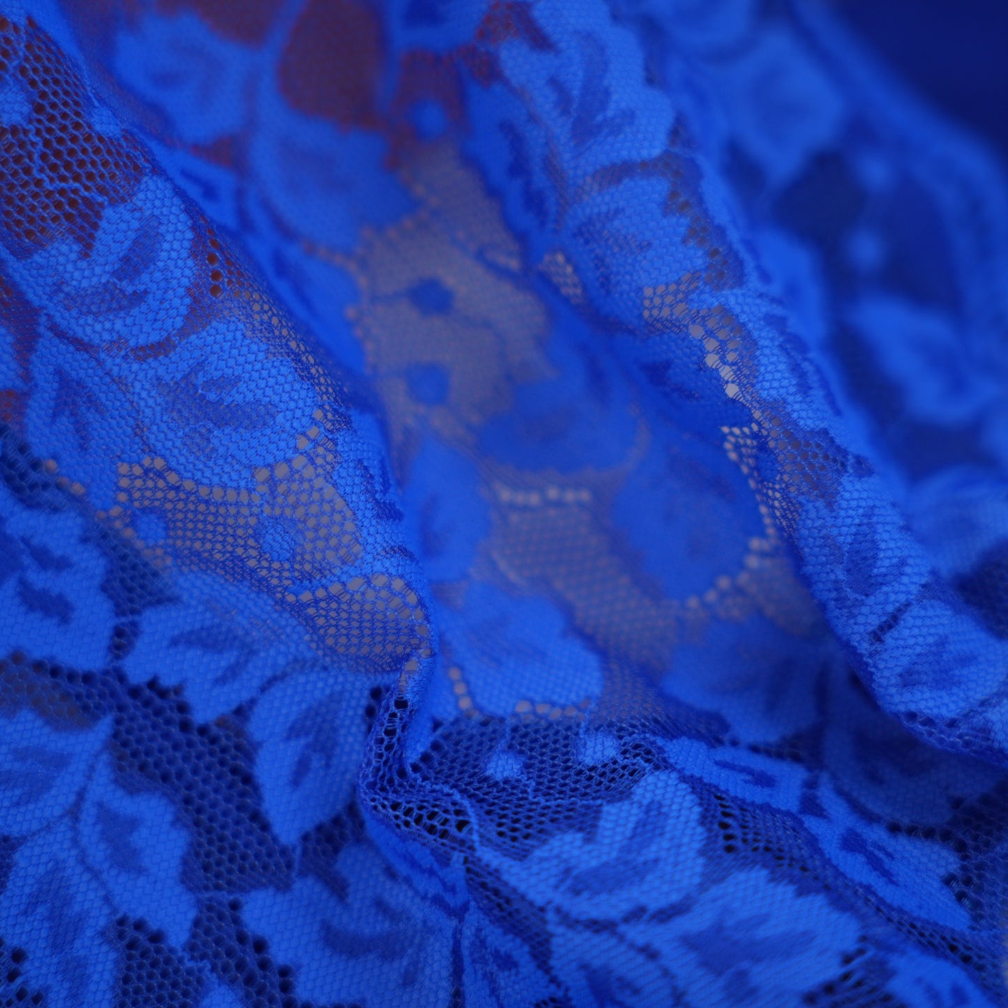 Blue Lace Open Crotch Design Bodysuit