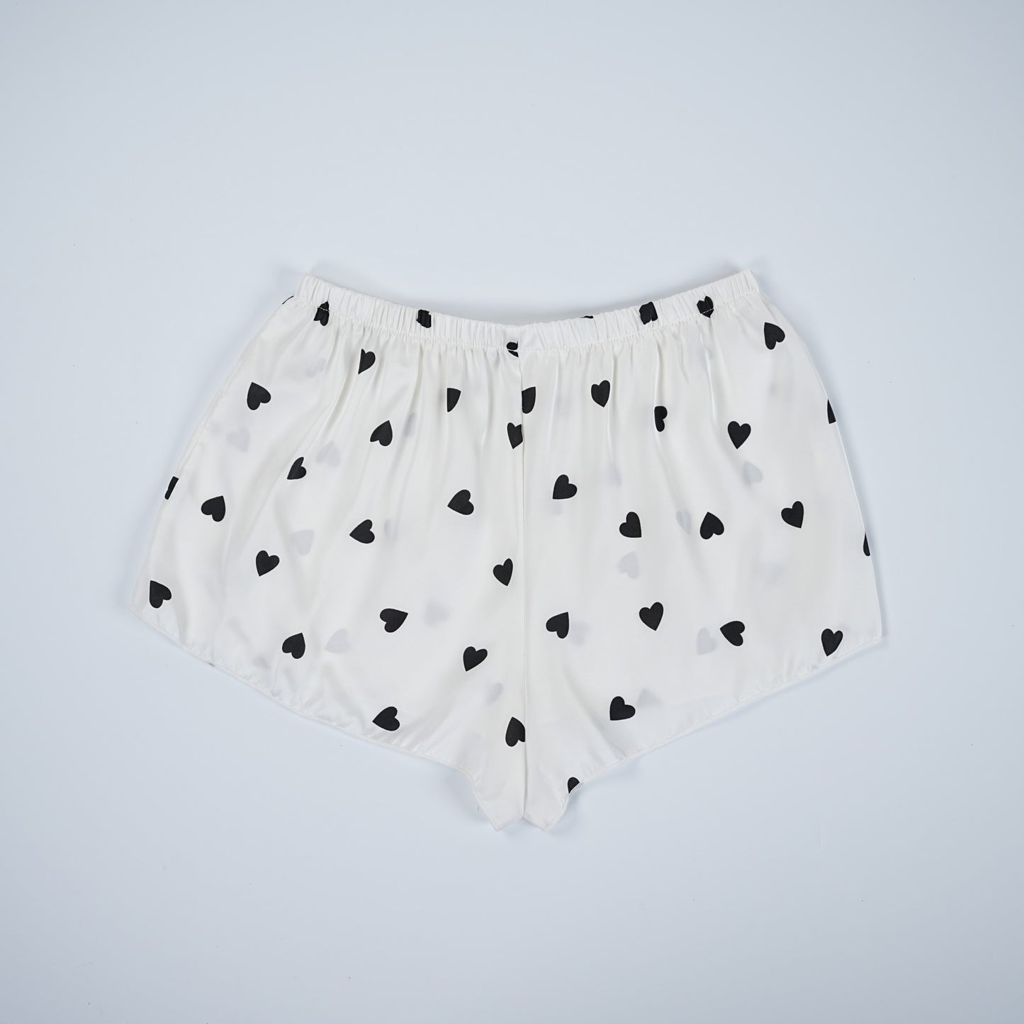 Chic Heart Pattern Two-Piece Pajama Set