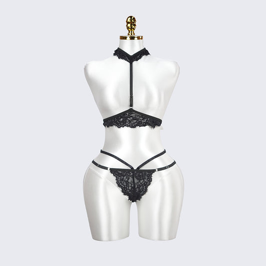 Plus Size Cupless Lingerie Bra Panty Set