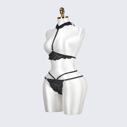 Plus Size Cupless Lingerie Bra Panty Set