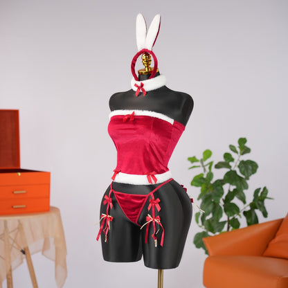 Christmas Bunny Girl Cosplay Set