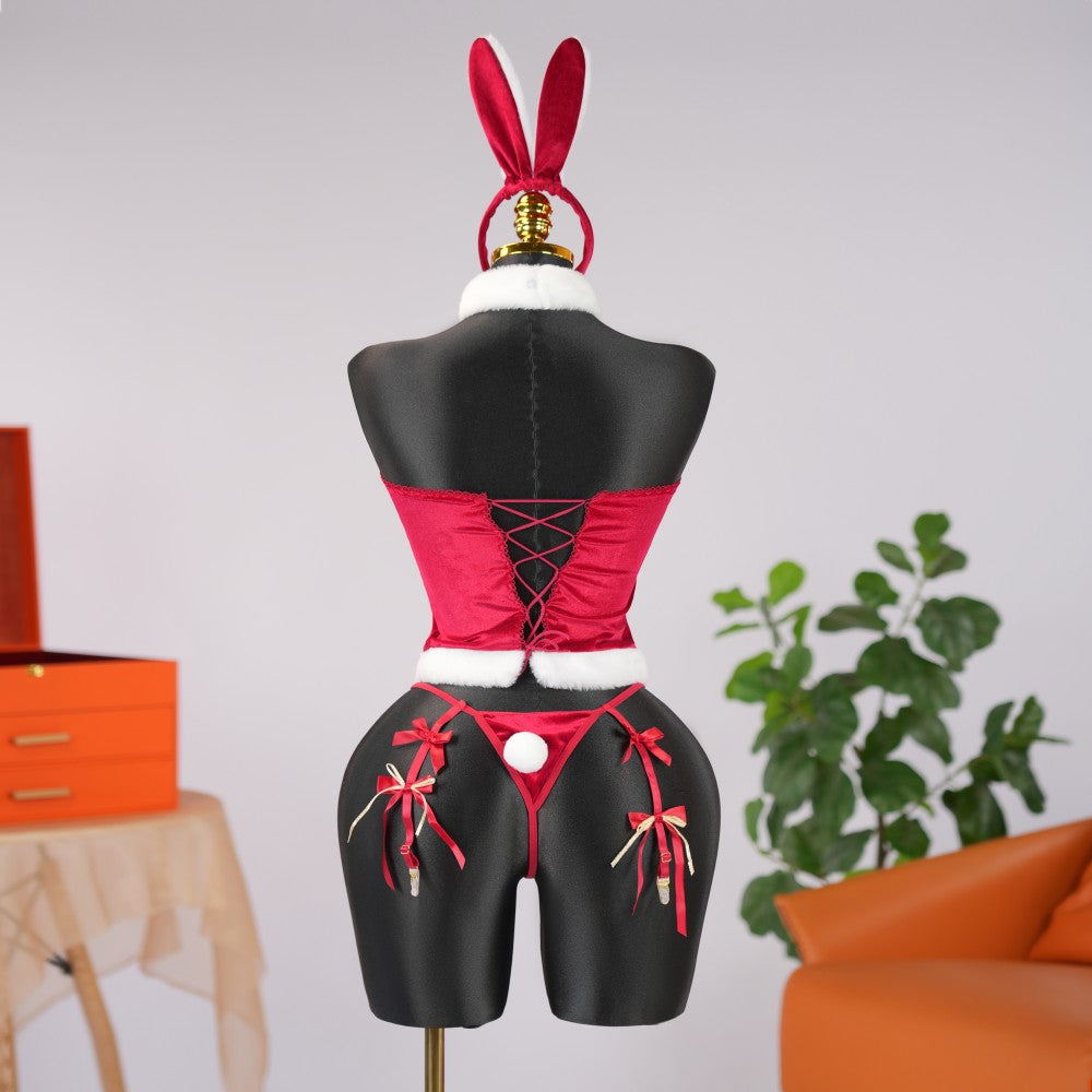 Christmas Bunny Girl Cosplay Set