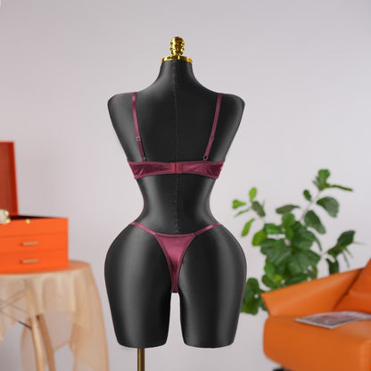 Floral Embroidery Lace Lingerie Set