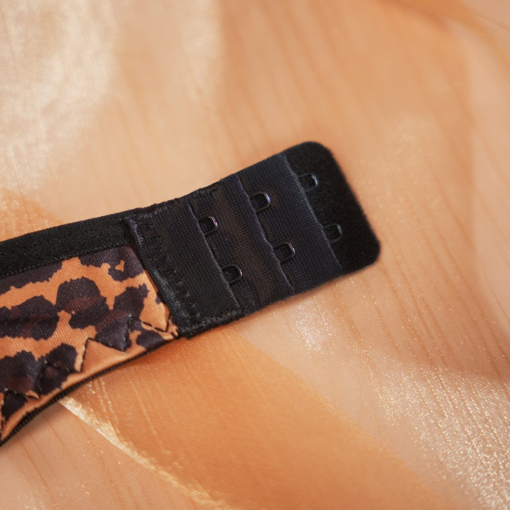 Leopard Lace Embroidered Panty Bra Set