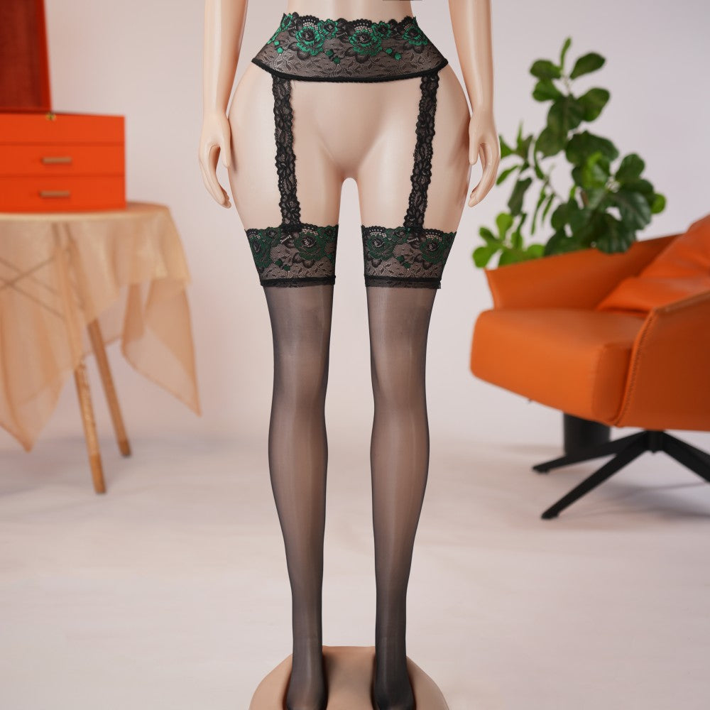Lace Perfumed See-Through Garter Stockings