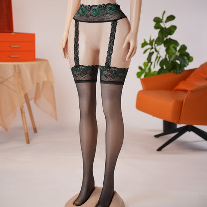 Lace Perfumed See-Through Garter Stockings