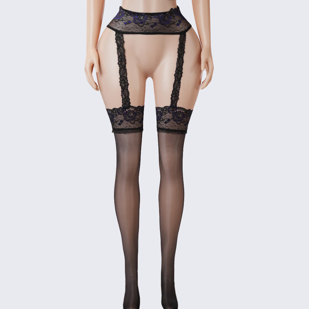 Lace Perfumed See-Through Garter Stockings