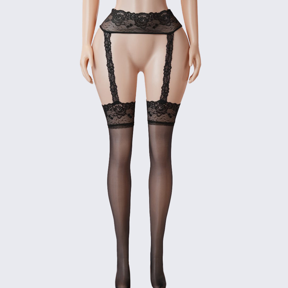 Lace Perfumed See-Through Garter Stockings